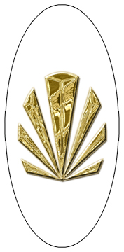 DG5000-602-GD-WT Gold Sunburst White